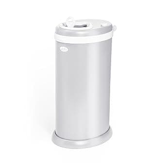 Ubbi Stainless Steel Diaper Pail, Gray