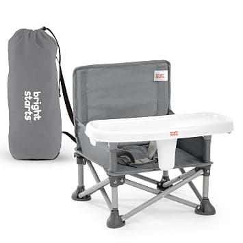 Bright Starts Pop 'N Sit Portable Booster Seat, Grey product photo